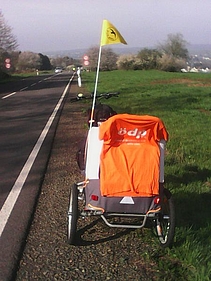 Landstraße ohne Radweg